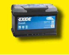 Exide 12 v 71 ah akkumulyatoru