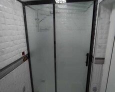 Duş kabina, cam balkon, arakəsmə