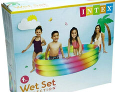 İntex hovuzu rəngli