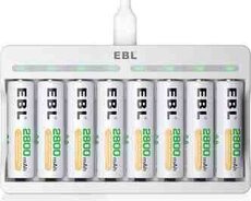 EBL Adapter + 8 eded AA batareya