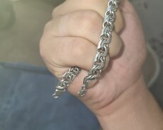 Gumus qolbaq 25gr kardinal 22sm
