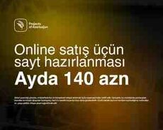 Online satış üçün veb sayt hazırlanması