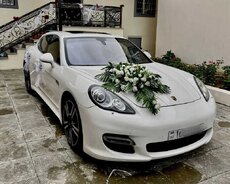 Заказ свадебного автомобиля Porsche Panamera bey Bride