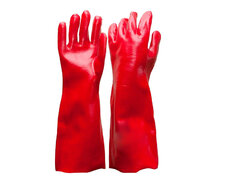 Химически стойкие перчатки из ПВХ.