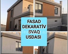 Fasad dekorativ Svaq Selekonlu Boya İsleri