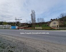 Püstəqasım kəndi Quba-qonaqkənd yolunun kənarında torpaq