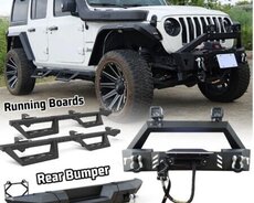 Jeep Wrangler передний и задний бампер, подножка