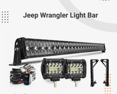 Jeep Wrangler modeli üçün light bar desti