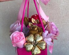 Süni buket güllər