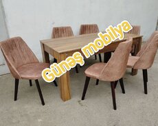 Günəş mobilyada masa və oturacaqlar
