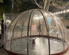 şəffaf qış çadırı