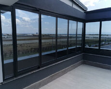 Qatlanır cam balkon