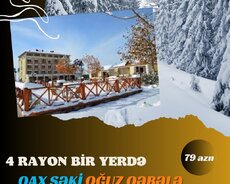 Qax Şəki , Oğuz Qəbələ turu