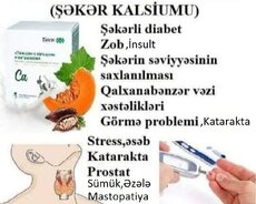 Şəkər Kalsium-şəkər, zob, insult, katarakta, prostat, mastopatiya