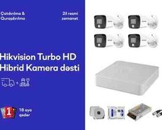 Hikvision hibrid turbo HD kamera dəsti
