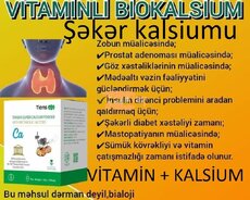 Vitaminli Kalsium-şəkər, zob, insult, katarakta, prostat, sümük