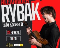 Alexander Rybak konsert bileti-28 fevral