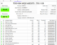 Toshiba Жесткий диск Mq01abd 750 ГБ