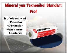 Izolyasiya Mineral yunu Texnonikol Standart Prof
