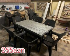 Plastik stol dəsti