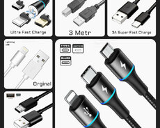 Кабели Type·c, Micro·b, Lightning, Usb-b и USB-a