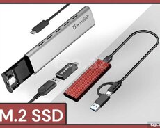 Корпуса для жестких дисков (м.2 › USB)