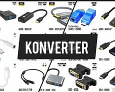 Удлинитель-конвертер-разветвитель кабеля-конвертера для HDMI
