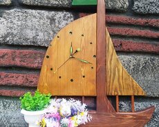 Деревянные часы