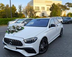 Mercedes Eclass прокат свадебного автомобиля