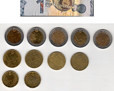 Монеты с гербом и манатом со специальной подписью