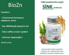 Biosink-Cinsi Zəif, prostat, mədə, dəri, immun, saç, dırnaq, hamilə