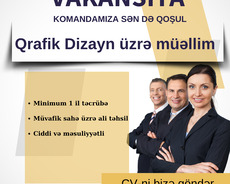 Qrafik Dizayn üzrə müəllim tələb olunur