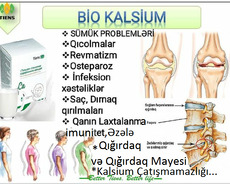 Bio Kalsium-sümük, diş, ürək-damar, şiş, hamilə, qığırdaq-mayesi