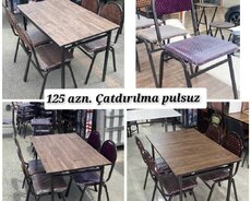 Restoran kafe + bağ, mətbəx üçün masa destleri