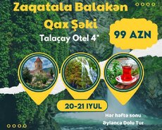 Balakən Zaqatala Qax Şəki turu
