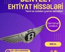 Bentley Ehtiyat hissələrinin satışı Movcuddur