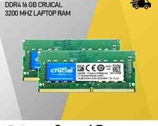 Оперативная память для ноутбука Curcial 16 ГБ DDR4 3200 МГц