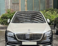 черный Mercedes s класс