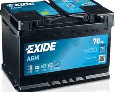 Аккумулятор Exide Agm 70 Ач R+ Ek700