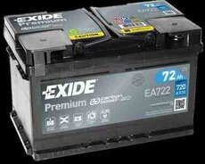 Аккумулятор Exide Premium 72 Ач R+ Ea722