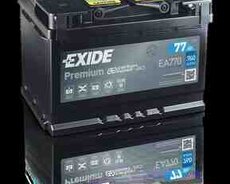 Аккумулятор Exide Premium 77 Ач R+ Ea770