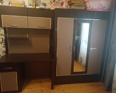 Dolab və kompüter masası