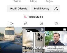 1k Tiktok hesabı satılır