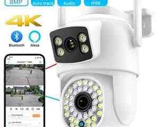 2 kameralı PTZ 360 çöl kamerası 5MP4K