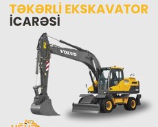 Təkərli ekskavator icarəsi