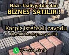 Hazır fəaliyyətdə olan Biznes Satilir