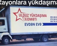 Rayonlara yükdaşıma ucuz yükdaşıma xidməti