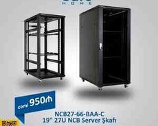 19 27U NCB Server dolabı Linkbasic NCB27-66-BAA-C 600x600 mm