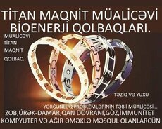 Titan Maqnit Müalicəvi Bioenerji Qolbaqlar