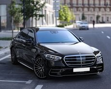 Mercedes Sclass 2023 black kirayəsi